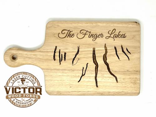 Finger Lakes Topographical Cutting Board