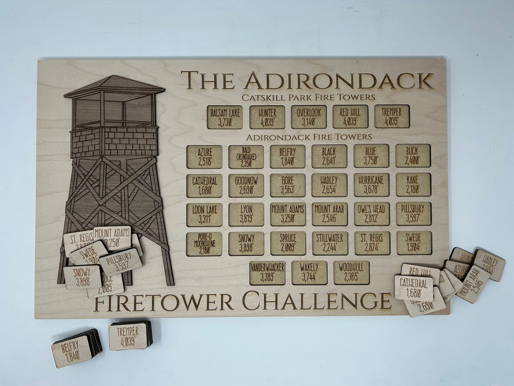 Adirondack Fire Tower Challenge Tracker