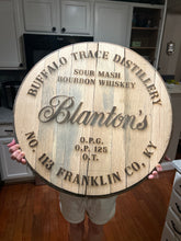 Load image into Gallery viewer, Custom Bourbon Barrel Lid Engraving
