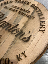 Load image into Gallery viewer, Custom Bourbon Barrel Lid Engraving
