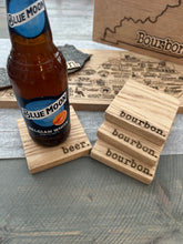 Load image into Gallery viewer, Dual Sided Bourbon &amp; Beer Coasters
