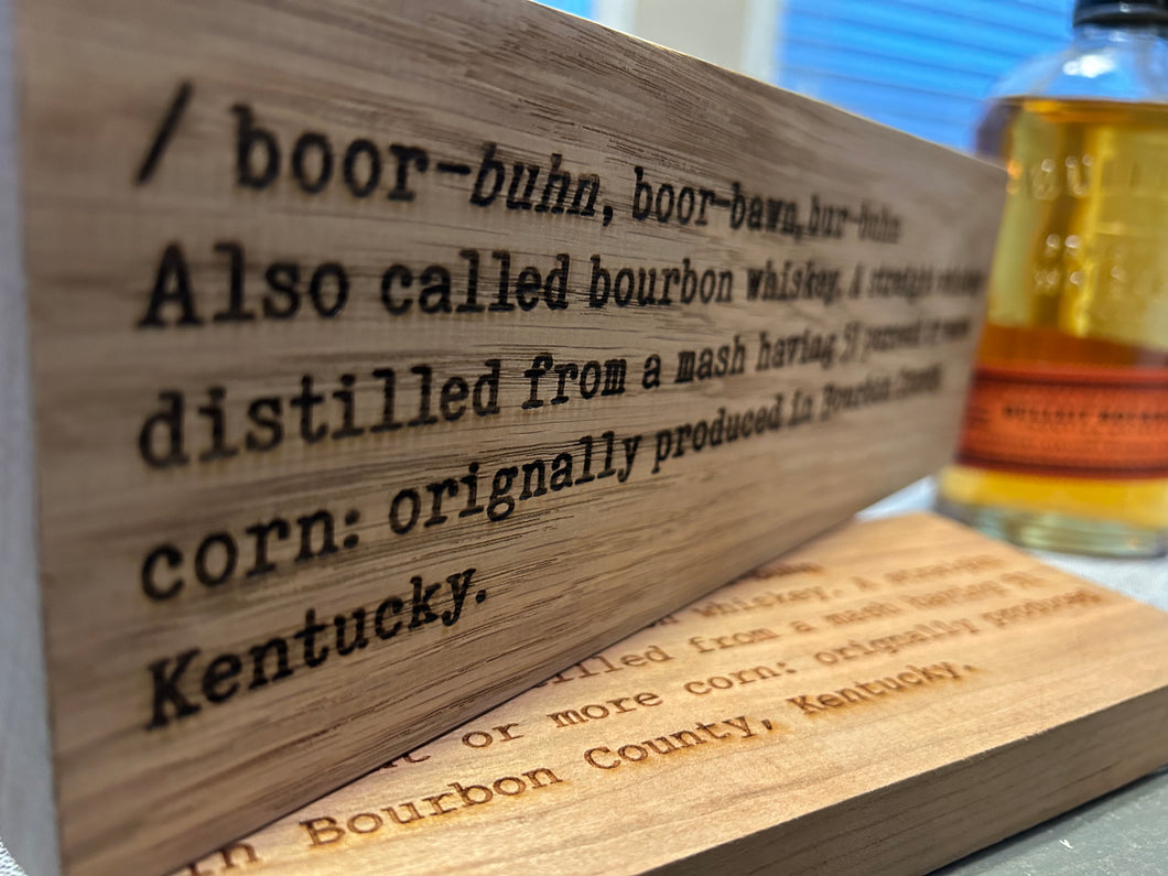 Bourbon Definition Block Artwork