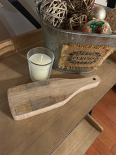 Load image into Gallery viewer, Wine Barrel Stave Wine Bottle Votive Candle Holder

