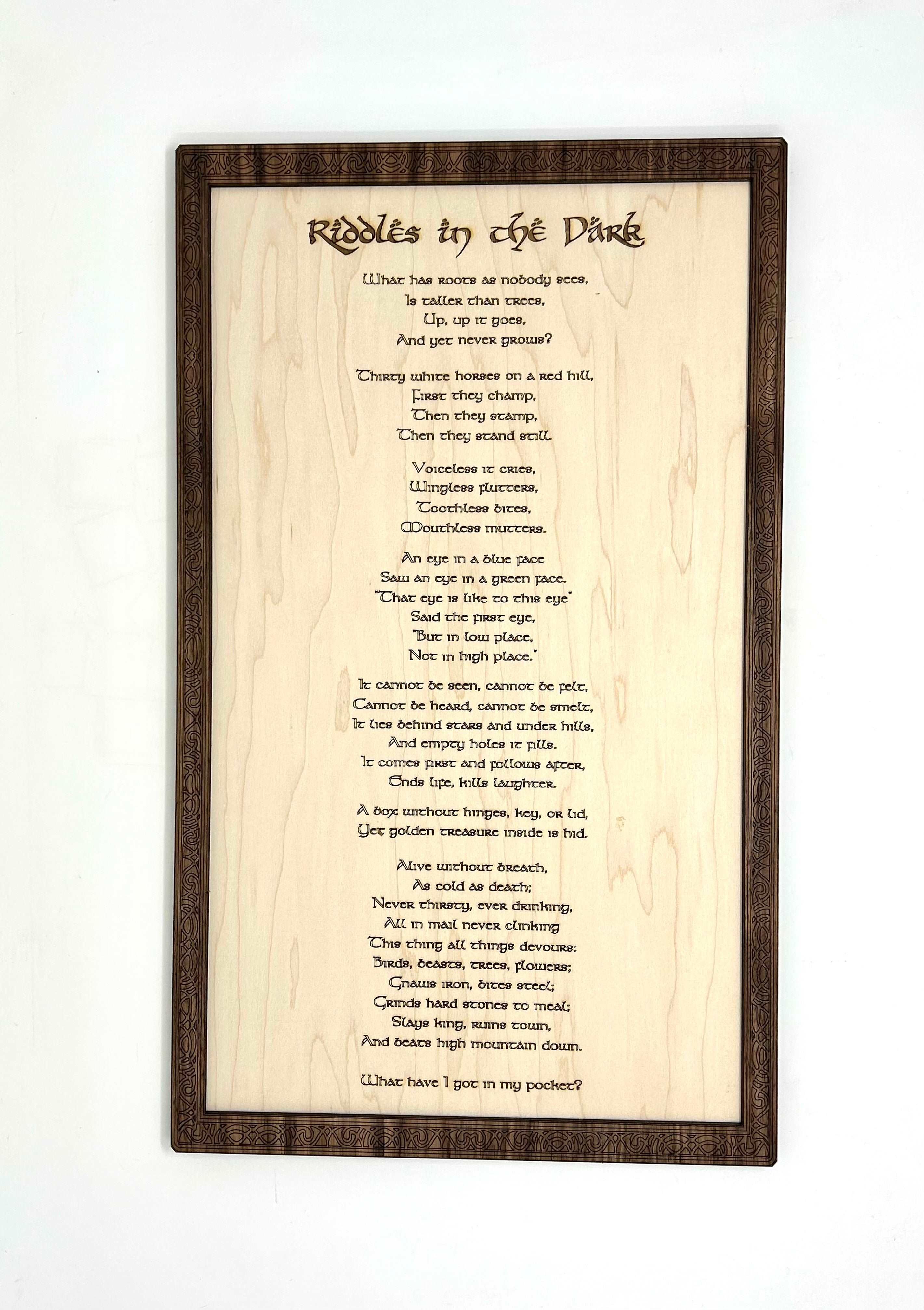 Bilbo Baggins and Gollum Riddles in the Dark| Perfect LOTR Gift