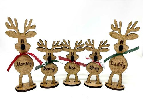 Stand Up Reindeer Christmas Decorations