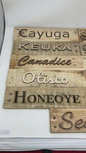 Load and play video in Gallery viewer, Finger Lakes Rustic Pallet Wood Signs
