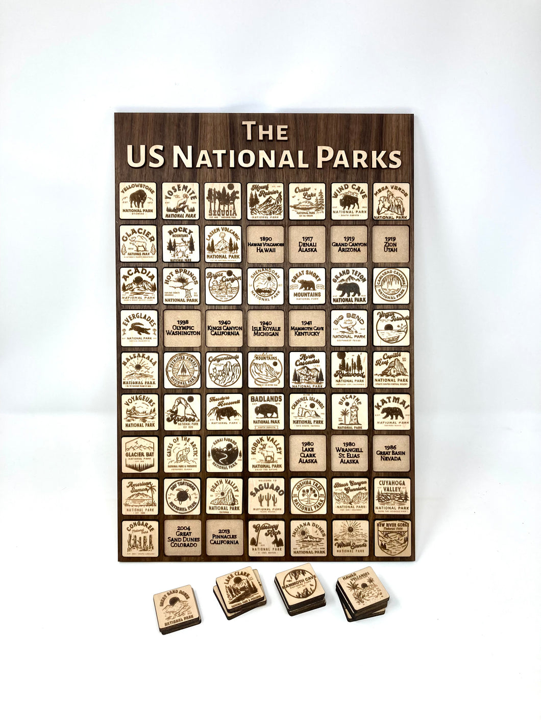 US National Parks Wall Tracker | Bagger