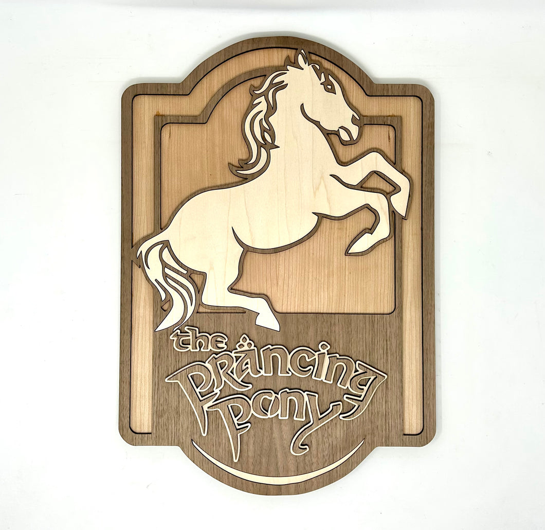 The Prancing Pony Sign